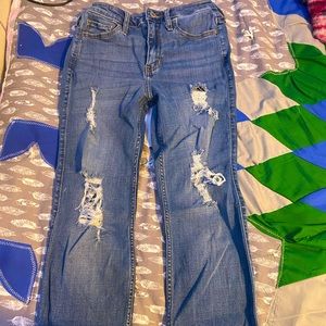 hollister high-rise slim straight classic stretch